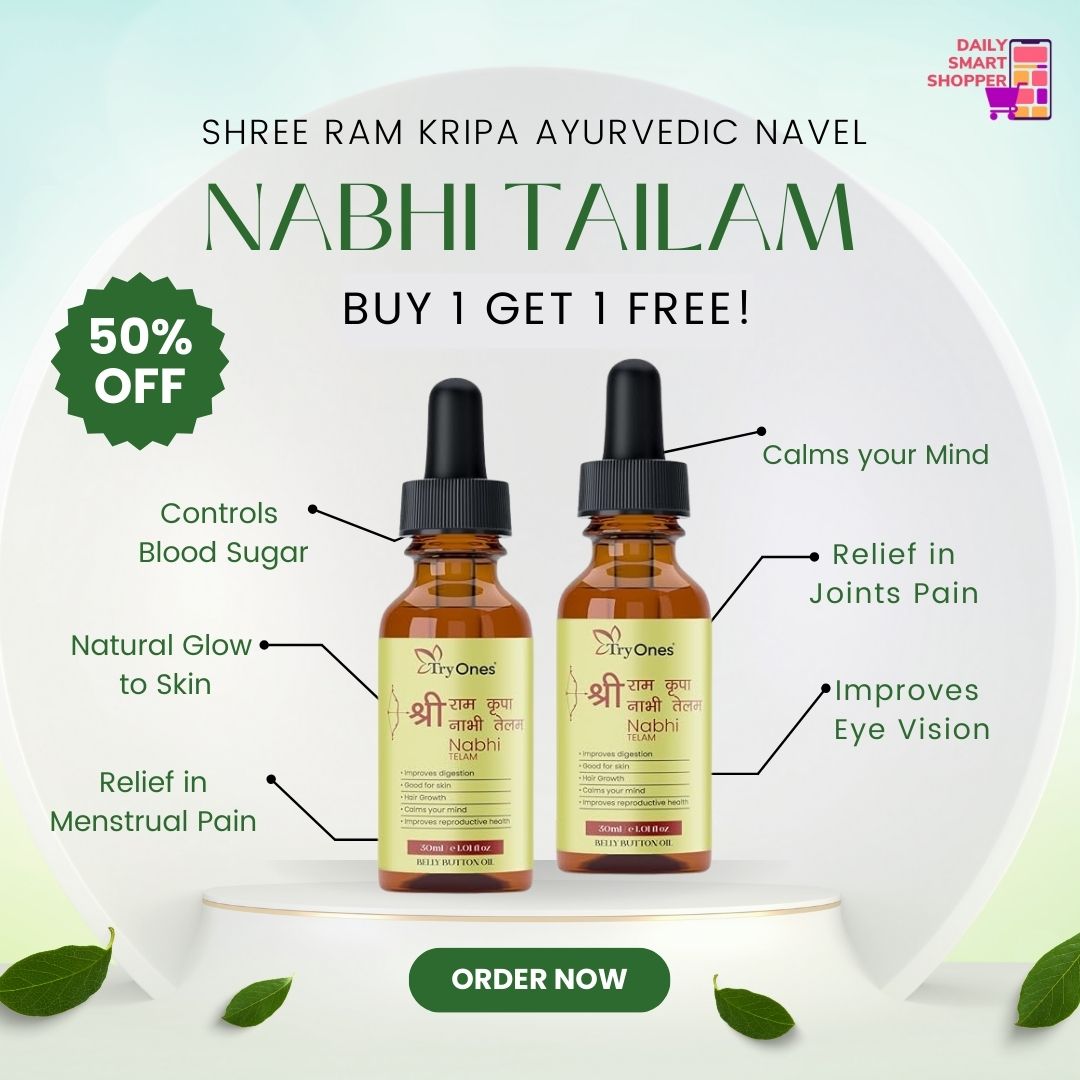 Shree Ram Kripa Ayurvedic Navel Nabhi Tailam (Pack of 2)