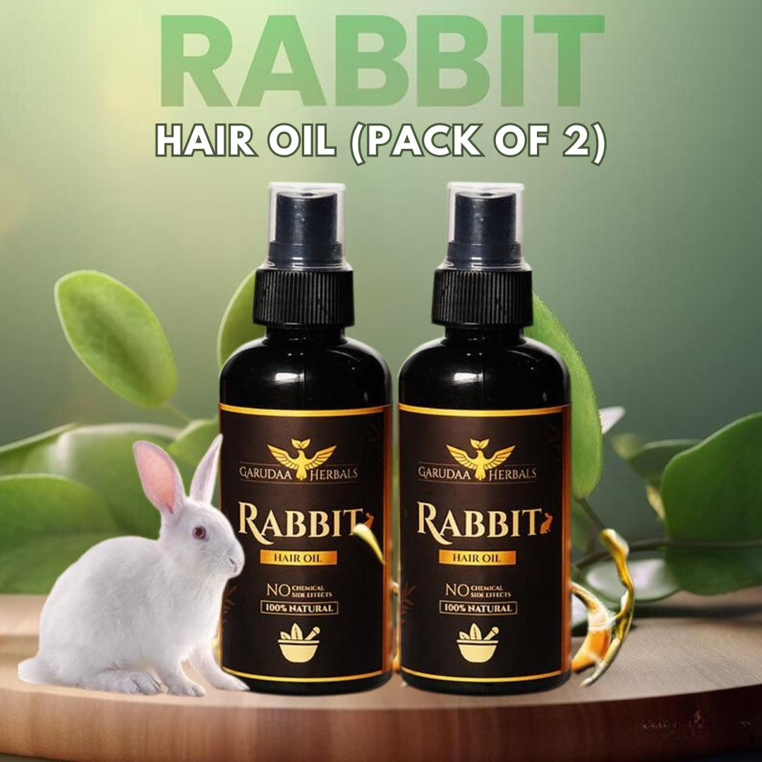 Garudaa Herbals Rabbit Hair Growth Oil 100ml (Pack of 2) 🔥 BUY 1 GET 1 FREE 🔥