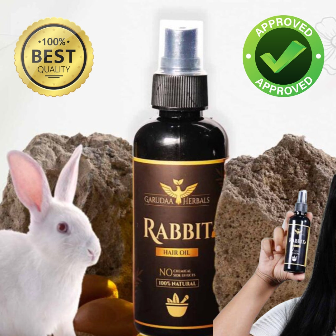 Garudaa Herbals Rabbit Hair Growth Oil 100ml (Pack of 2) 🔥 BUY 1 GET 1 FREE 🔥