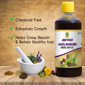 🌿 ORIGINAL ADIVASI HAIR OIL 🌿 - DIRECTLY FROM KARNATAKA 🇮🇳 🔥 (BUY 1 GET 1 FREE)🔥