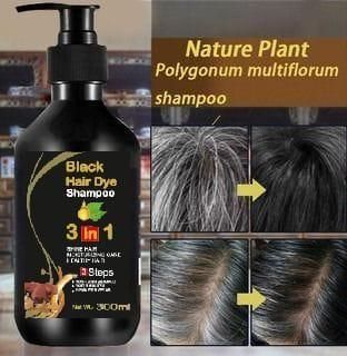 3-IN-1 BLACK HAIR DYE SHAMPOO (AYURVEDIC) 🔥🔥Sale FLAT 50% Off Today🔥🔥